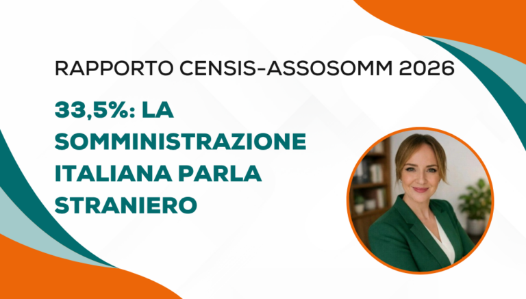 L’Italia produttiva parla sempre più lingue. Il rapporto Censis-Assosomm lo dice chiaro, ma quasi nessuno lo legge in questo modo.